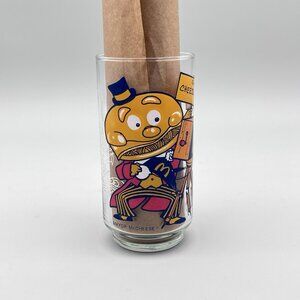 Vintage 1977 Mayor McCheese Say Cheeseburger 5.5" Glass McDonalds Action Series